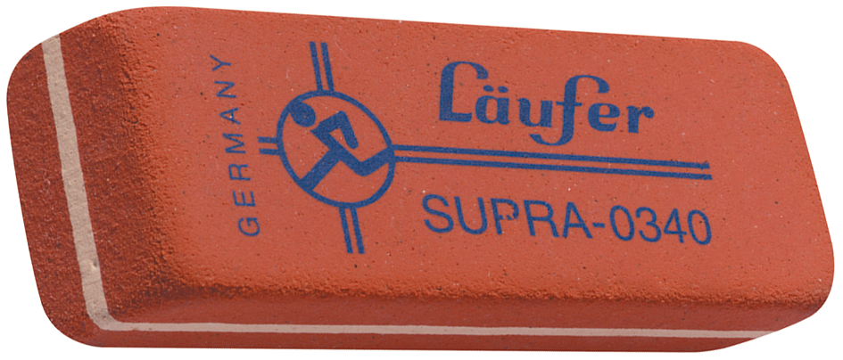 Bild von 40 x Läufer Radiergummi Supra 340 55x19x8.5mm Naturkautschuk