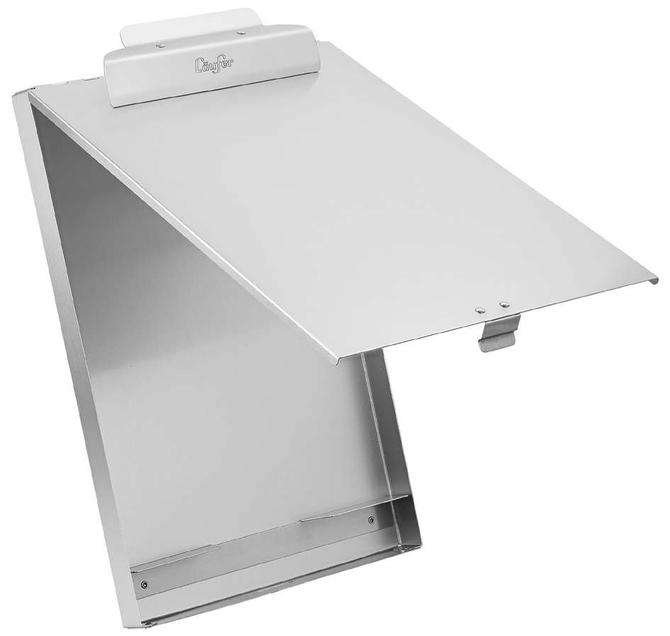 Bild von Läufer Schreibmappe Klemmbrett A4 Aluminium mit Dokumentenfach