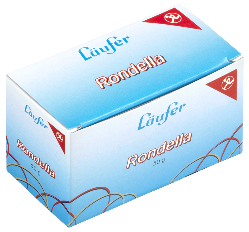 Bild von Läufer, Gummiband, L„ufer Gummiringe RONDELLA im Karton, rot, 25 mm, 100 g (1 Stk.)