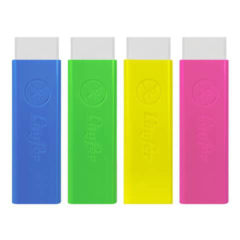 Bild von 12 x Läufer Radiergummi Pocket Kunststoff PVC-frei pink