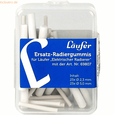 Bild von Gutenberg Ersatzradierer für elektrischen Radierer 69607 VE=2x 25 Stüc