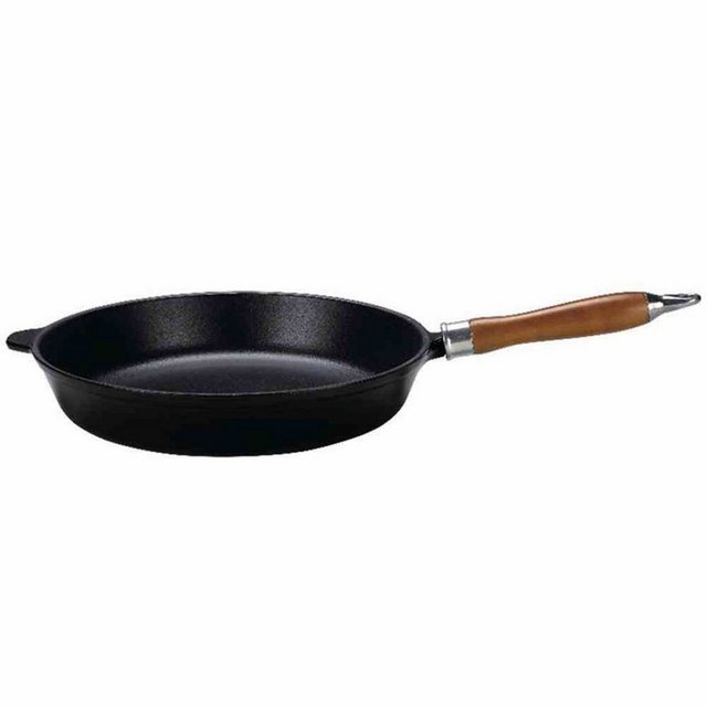 Bild von Bratpfanne KRÜGER "Einsenguss Pfanne RUSTICA", schwarz, H:5cm Ø:24cm, Pfannen, für Induktions-Kochfelder geeignet