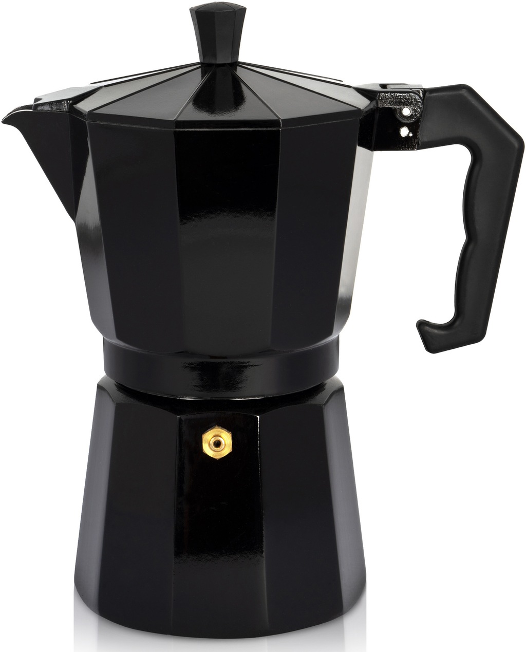 Bild von Krüger Espressokocher "Italiano", 0,2 l Kaffeekanne, traditionell italienisch, aus Aluminium, mit Silikon-Dichtungsring