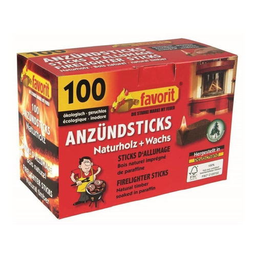 Bild von Favorit Anzündsticks 100 Stück – Praktische und effiziente Anzünder für jede Gelegenheit
