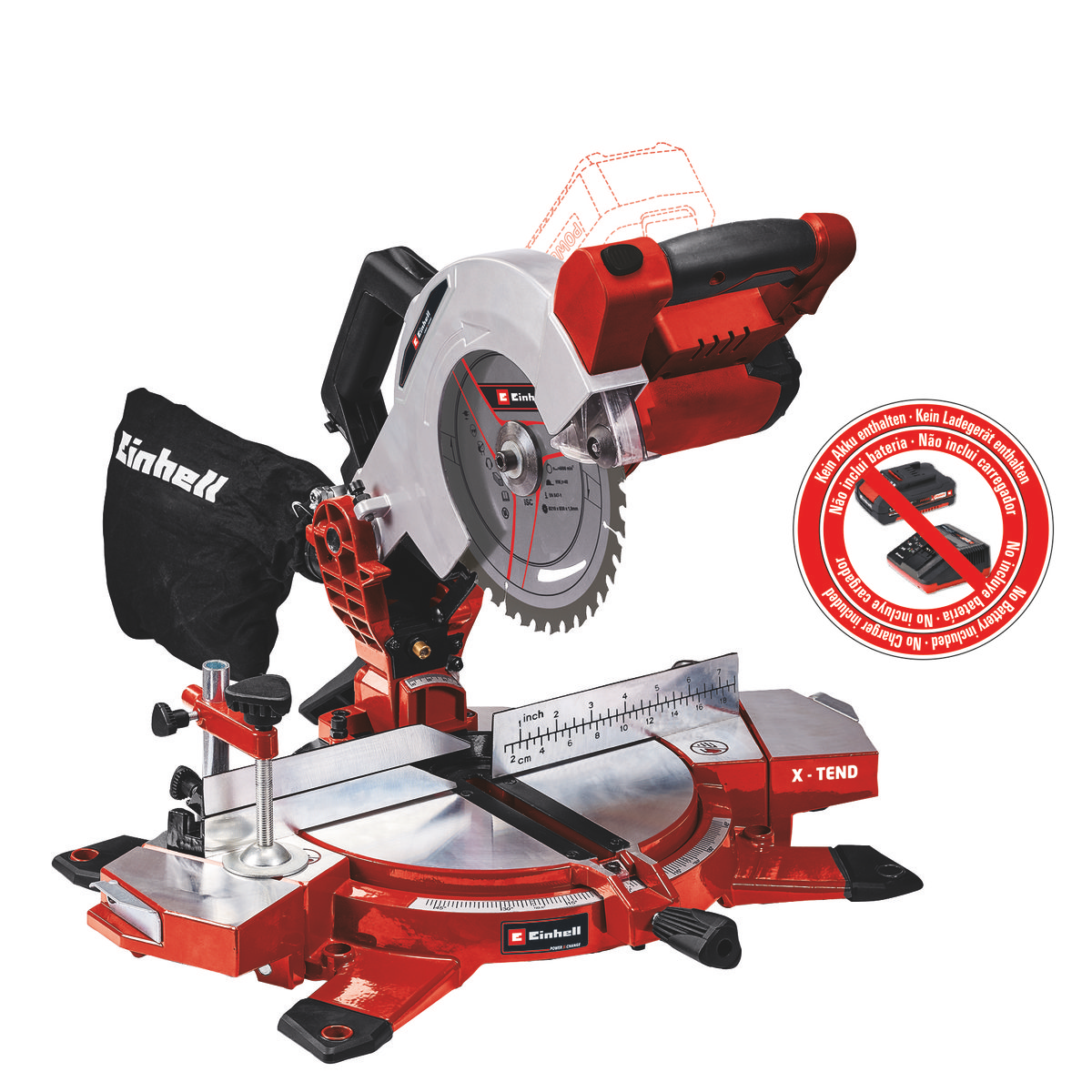 Bild von Einhell Akku-Kappsäge TE-MS 18/210 Li-Solo 4300890