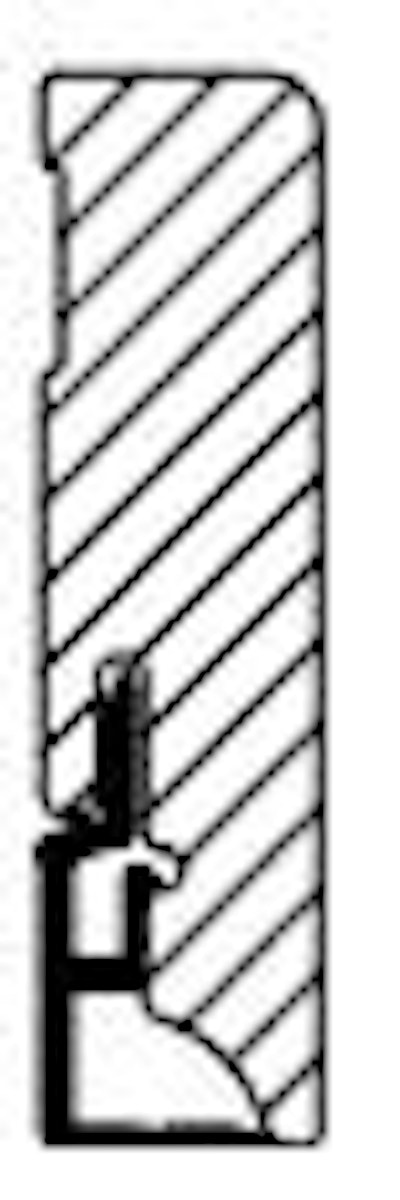 Bild von Steckfußleiste Massivholz Astrein 2,4 m 16 x 58 mm gerade weiß endbehandelt