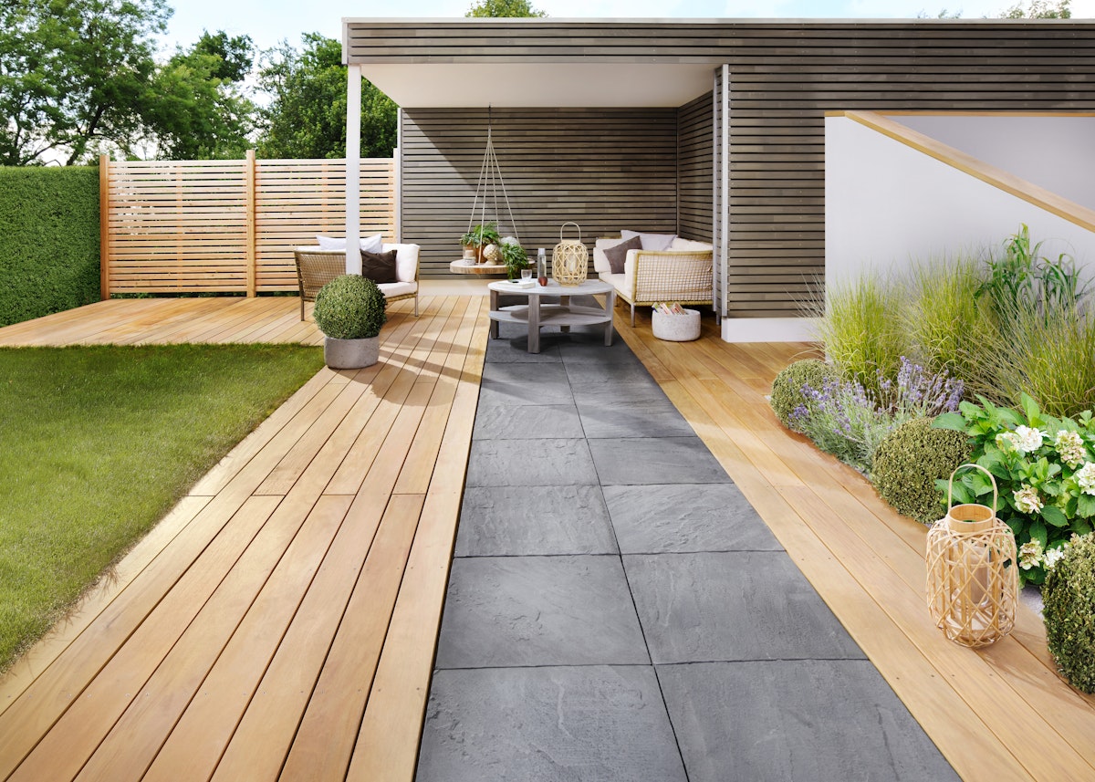 Bild von OSMO Terrasse Garapa 25x145, 213cm KD Oberseite genutet