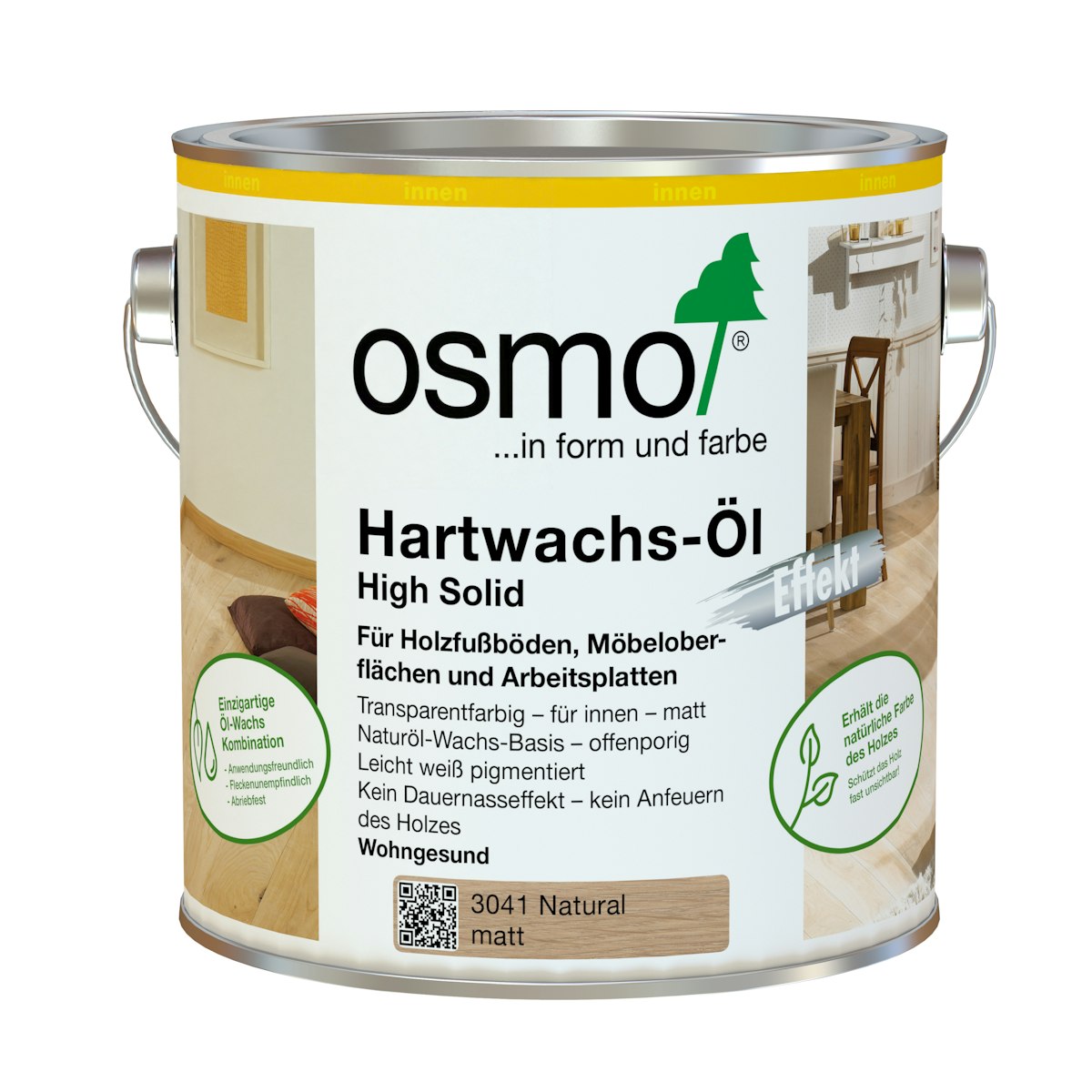 Bild von OSMO Hartwachs-Öl Effekt -3092 Gold-2,5 Liter