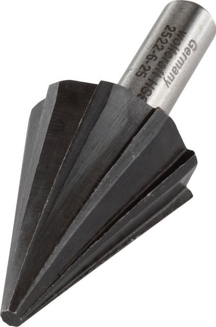 Bild von wolfcraft, Bohrereinsatz, Lochfräser HSS, Ø 6–25 mm, Rundschaft (25 mm)