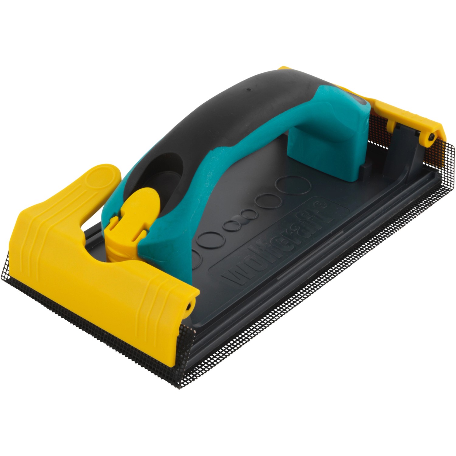 Bild von wolfcraft Handschleifer für Gipskarton I 4056000 I Für kontrolliertes, ergonomisches Schleifen von Gipskartonflächen, Schleiffläche: 115 x 280 mm