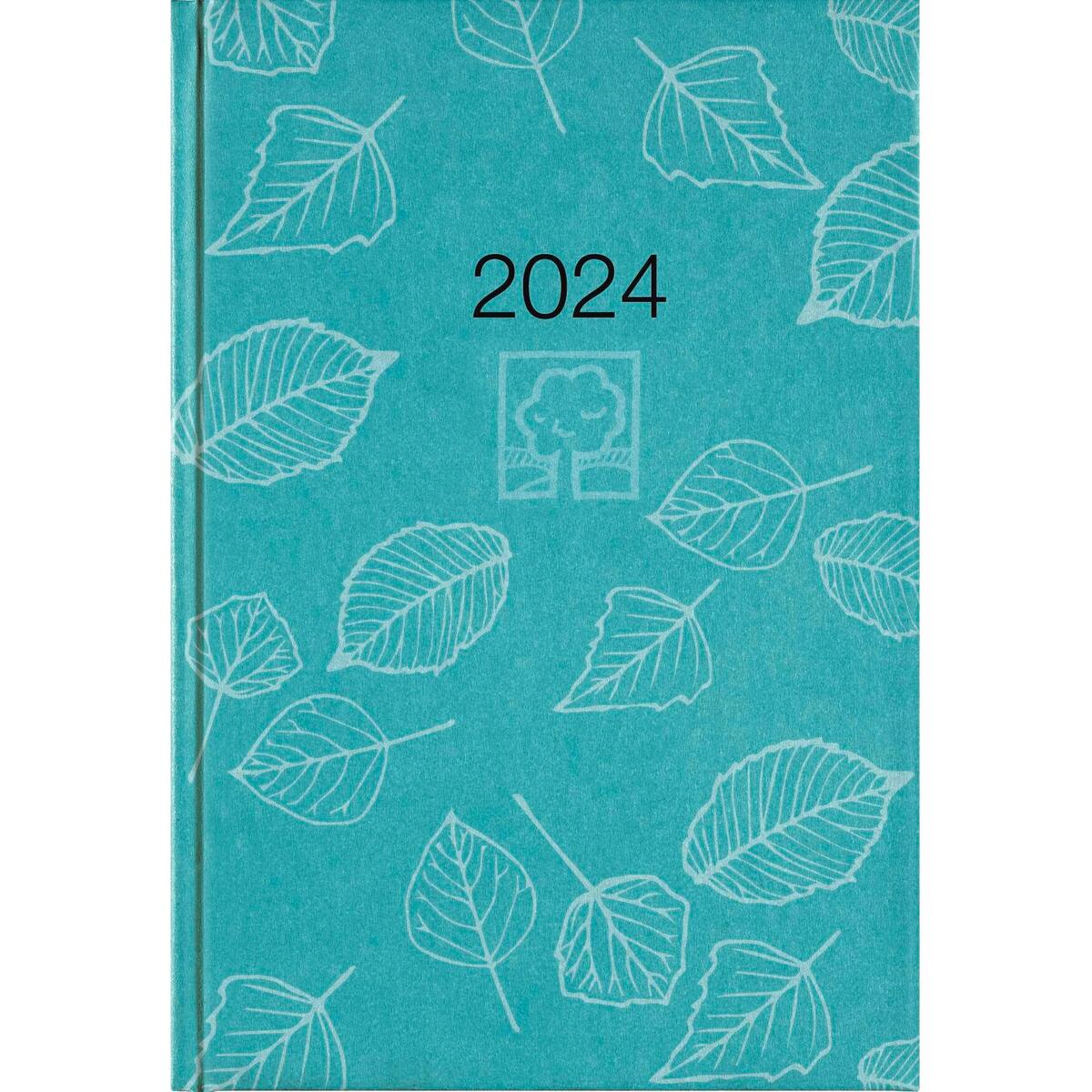 Bild von Wochenbuch türkis 2024 - Bürokalender 14,6x21 cm - 1 Woche auf 2 Seiten - 128 Se...