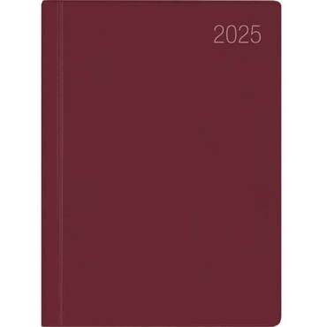 Bild von Zettler Taschenkalender 660 8,3x10,7cm 1 Woche/2 Seiten bordeaux 2025