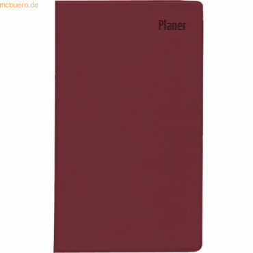 Bild von Taschenplaner bordeaux 2025 - Bürokalender 9,5x16 cm - 32 Seiten - 1 Monat auf 2 Seiten - separates Adressheft - faltbar - Notizheft - 520-1011