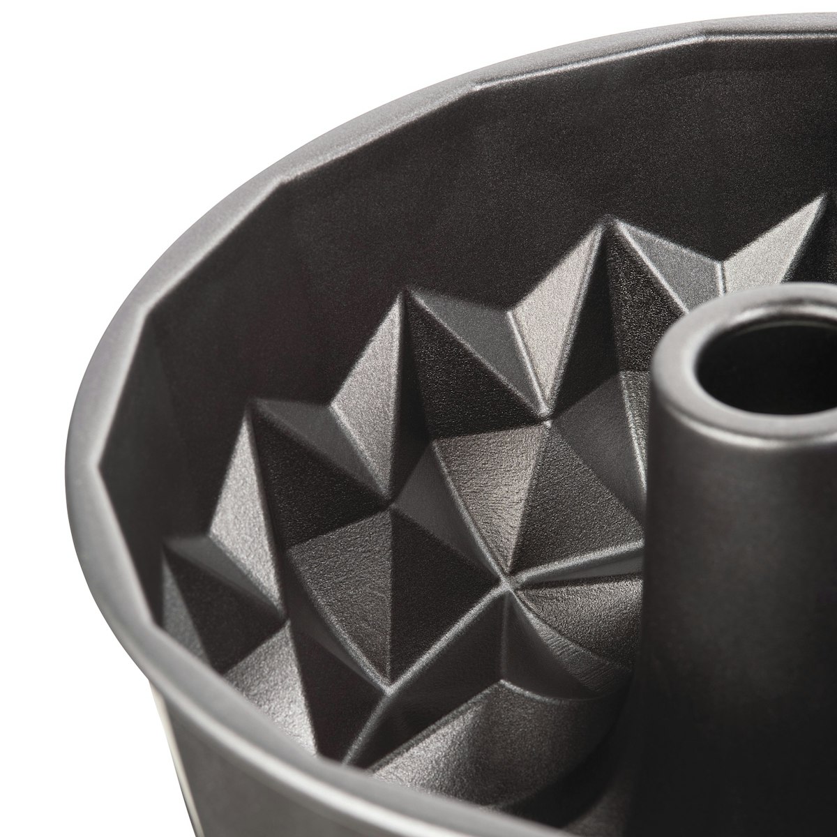 Bild von Kaiser Inspiration Gugelhupf Pan 25 Cm Geometric Surface Mold Schwarz