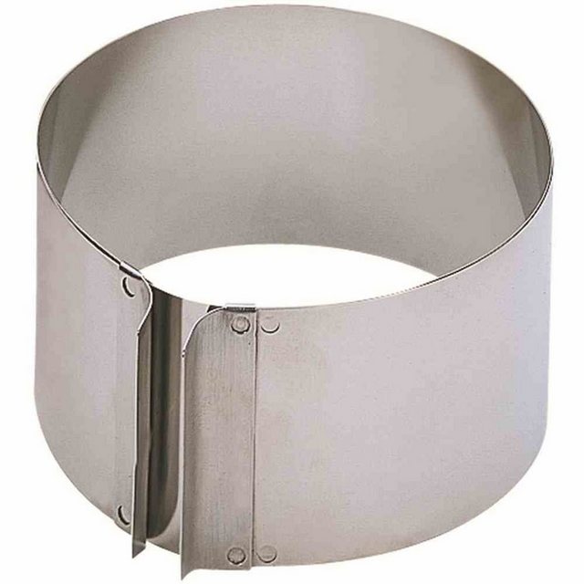 Bild von Kaiser Tortenring mit Griffen 9 cm Hoch Pâtisserie, Backform, Silber