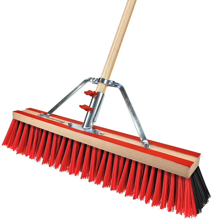 Bild von Peggy Perfect Straßenbesen Bulldozer PET+Elaston L.600mm rot/schwarz 105565
