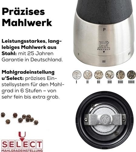 Bild von PEUGEOT Pfeffermühle Madras Buche 16cm schokolade