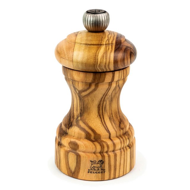 Bild von PEUGEOT Pfeffermühle BISTRO 10cm Olivenholz Natur Stahlmahlwerk Manuel Manuell Manuell