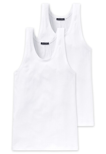 Bild von Schiesser Herren 2 Pack Ohne Arm - Authentic Unterhemd, Weiss_103401, M EU