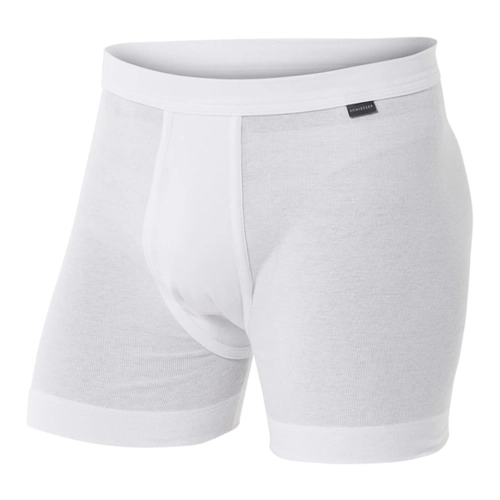 Bild von Hose kurz mit Eingriff Feinripp weiß - Essentials 9