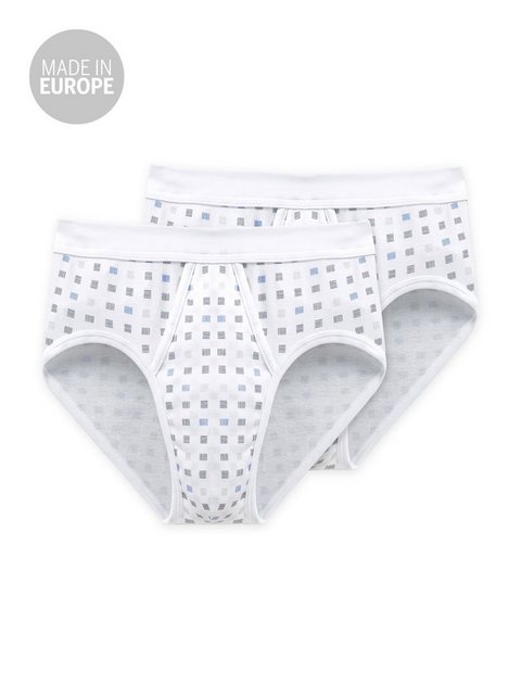 Bild von Schiesser, Herren, Unterhosen, Essential 2PACK Sportslip, Weiss, (7, 2er Pack)