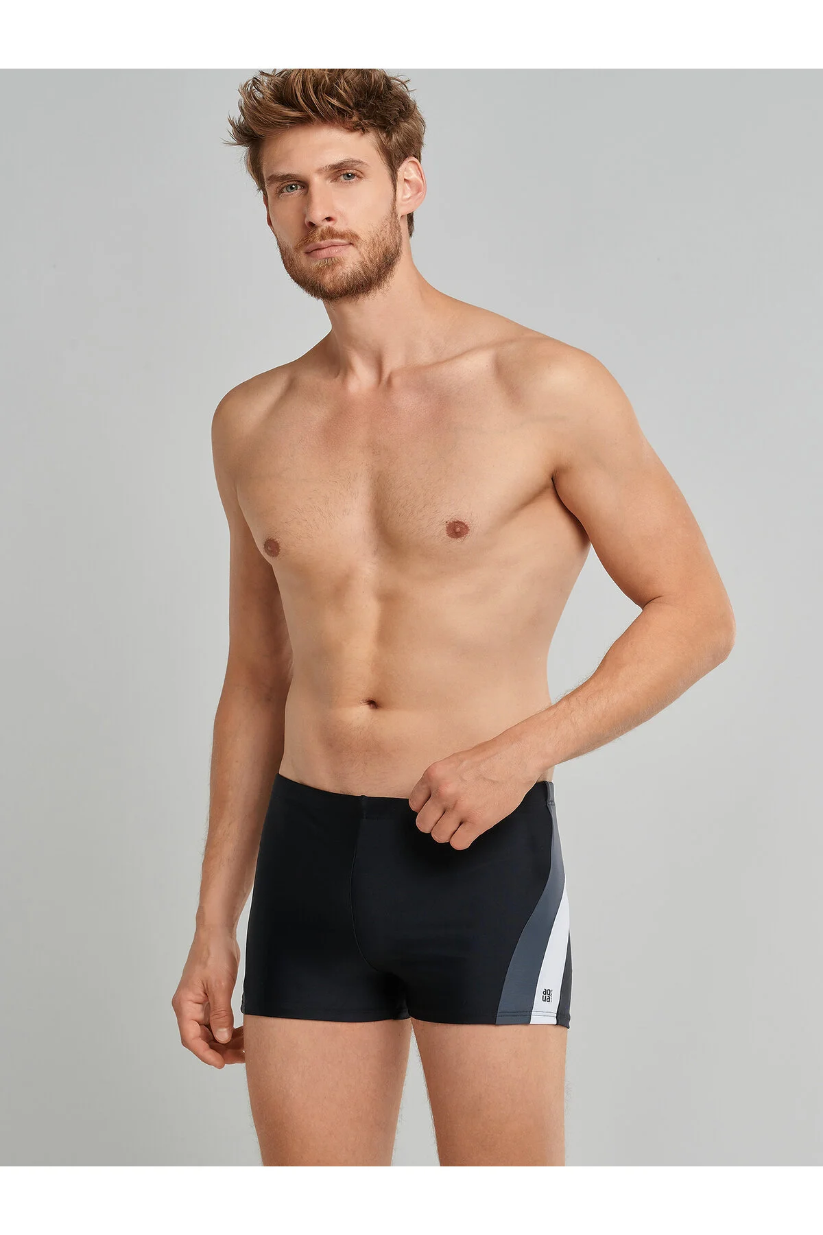 Bild von Badehose Wirkware recycelt seitliche Streifen schwarz - Nautical Active 4