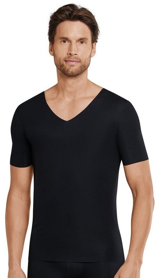 Bild von Schiesser Shirt Interlock seamless kurzarm V-Ausschnitt Laser Cut (173252)