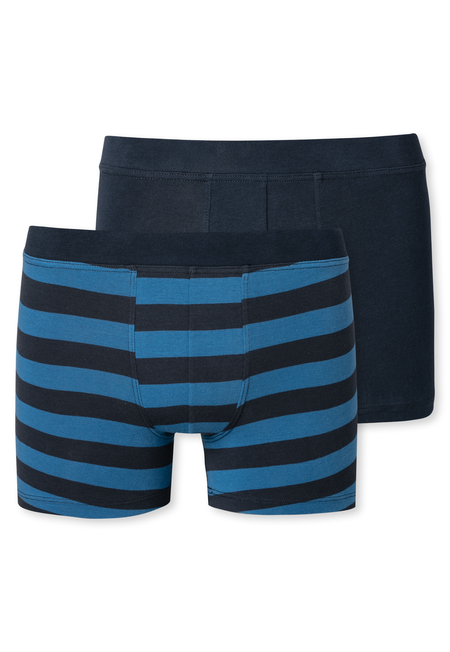 Bild von Shorts 2er-Pack Organic Cotton dunkelblau/ geringelt - 95/5 164