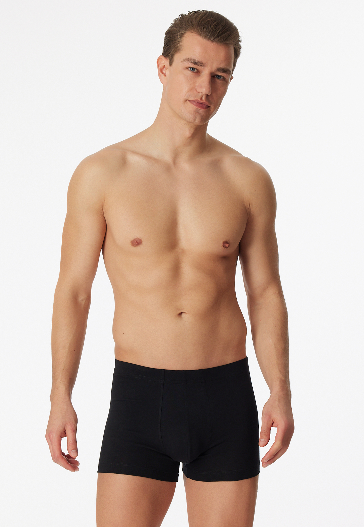 Bild von Schiesser Herren 3 Pack Unterwäsche Mit Weichem Bund - 95/5 Organic Boxershorts, Schwarz_173988, L EU