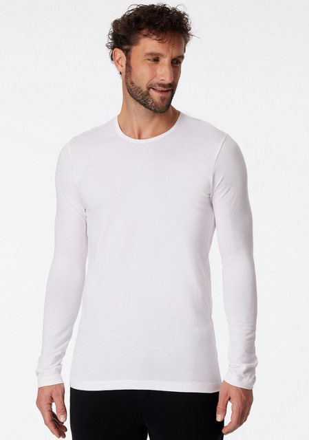 Bild von Schiesser Herren 95/5 Organic Cotton Langarm Unterhemd, weiß, XXL