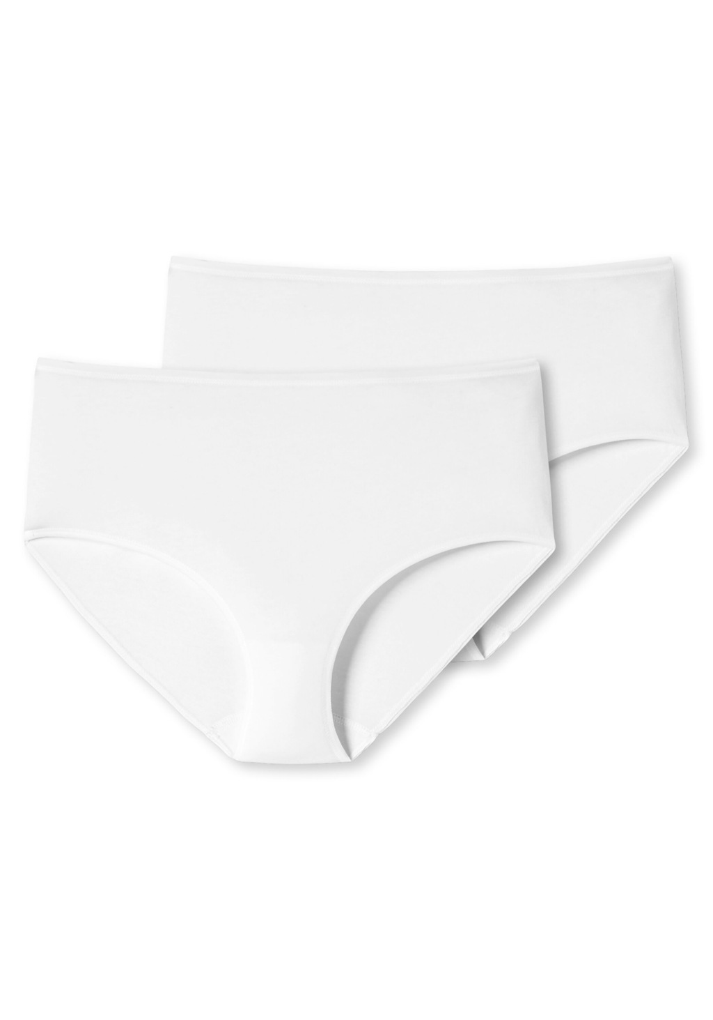 Bild von Schiesser, Damen, Unterhosen, 2er Pack 95/5 Organic Cotton Midi-Slip, Weiss, (40, 2er Pack)