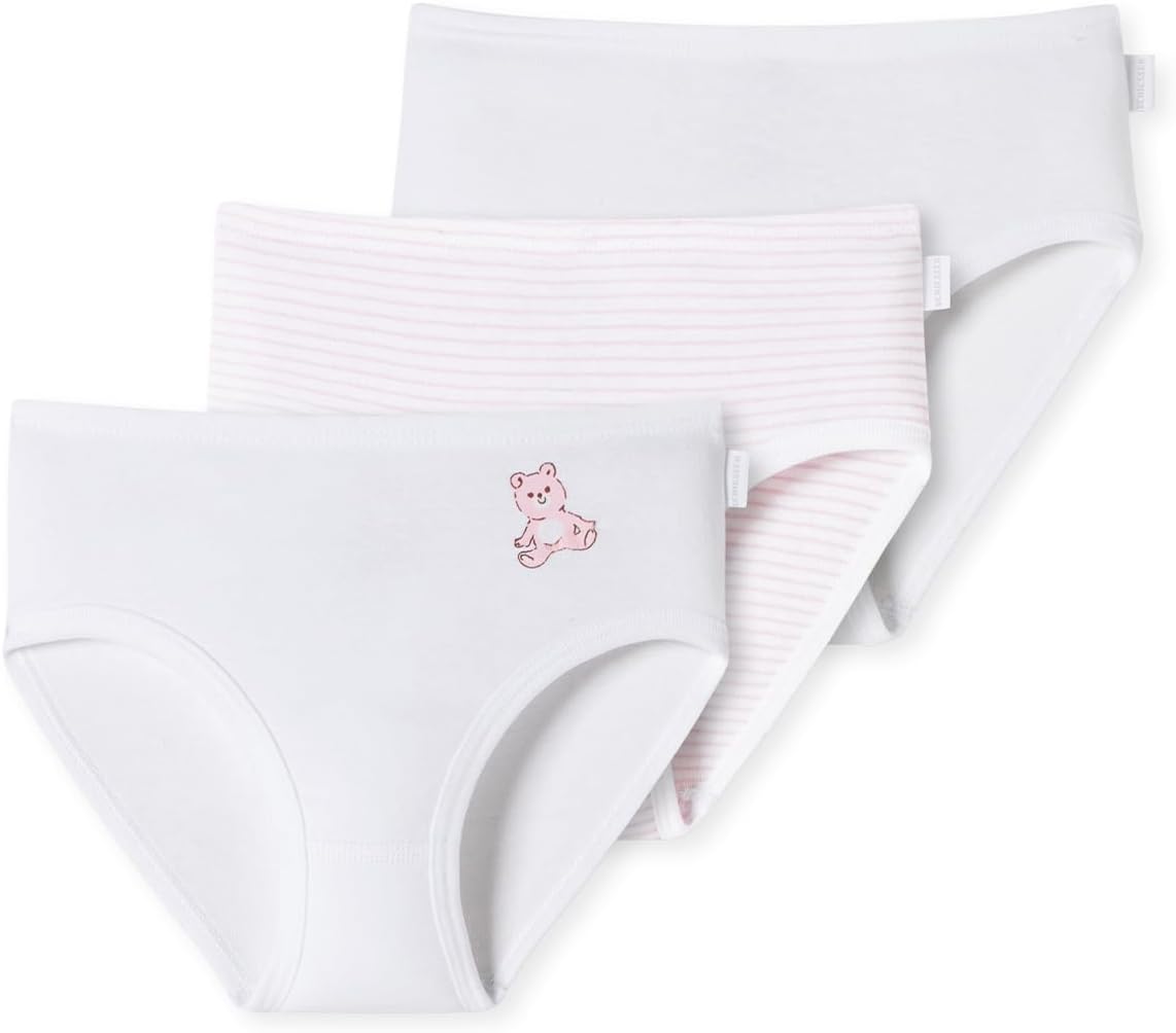 Bild von Schiesser Hüftslip 3er Pack Kids Girls Feinripp Organic Cotton (Spar-Set, 3-St) Slip - Baumwolle - Mit softem Bund - ohne Zwicken und Kneifen