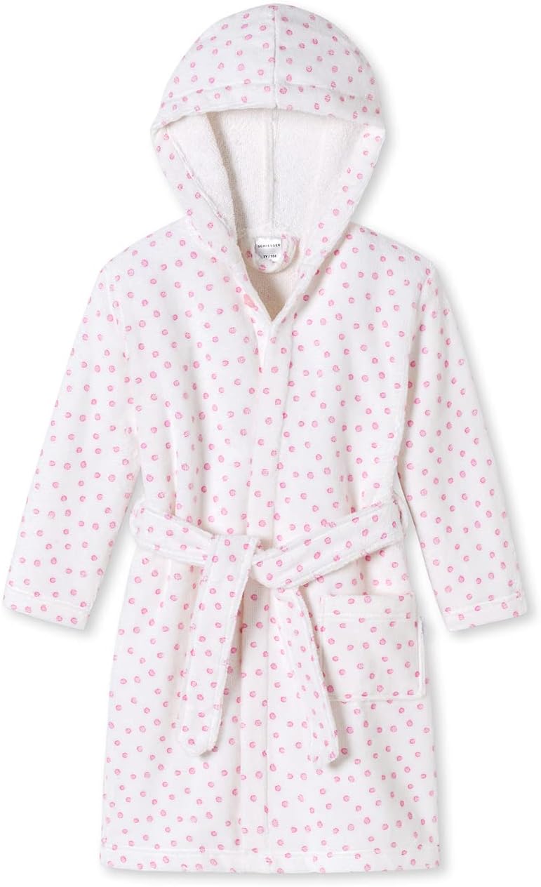 Bild von Bademantel Velour Punkte rosa - Original Classics 116