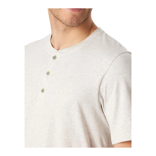 Bild von Schlafanzug kurz Organic Cotton Knopfleiste Streifen jeansblau - Casual Nightwear 50