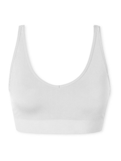 Bild von Schiesser Damen Soft Bh mit Herausnehmbaren Pads Nahtlos - Classic Seamless,Weiss_181106,L