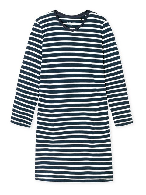 Bild von Schiesser Nachthemd langarm 95cm - Casual Essentials Nacht-hemd schlafmode sleepwear