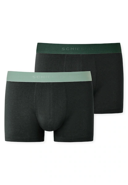 Bild von Schiesser Boxershorts »"95/5"«, (2er Pack), mit farblich abgesetztem, sportlichem Logo-Webgummibund
