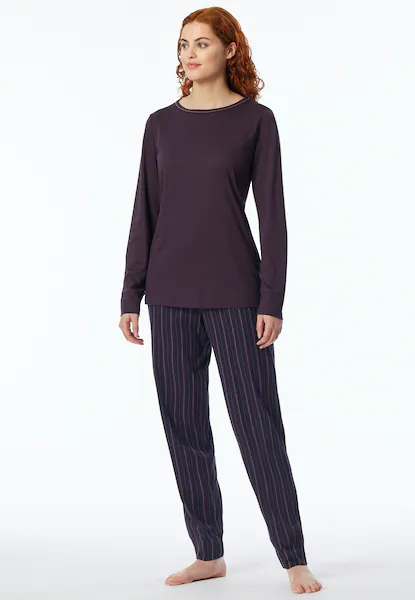 Bild von Schiesser Schlafanzug »"Comfort Nightwear"«, (2 tlg.), mit rundem Halsausschnitt