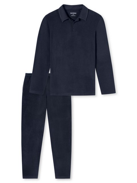 Bild von Schiesser Pyjama Selected Premium Warming (2 tlg) schlafanzug schlafmode bequem