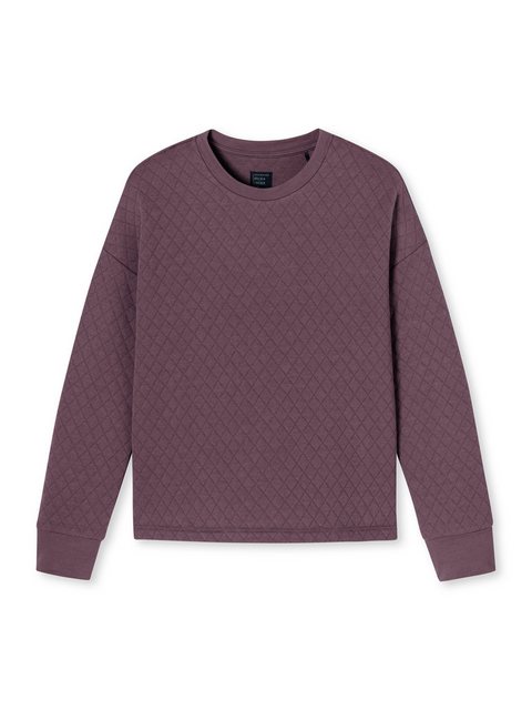 Bild von Schiesser Damen Sweatshirt Langarm Baumwolle-Mix + Relax Nachthemd, Malve_182062, 44