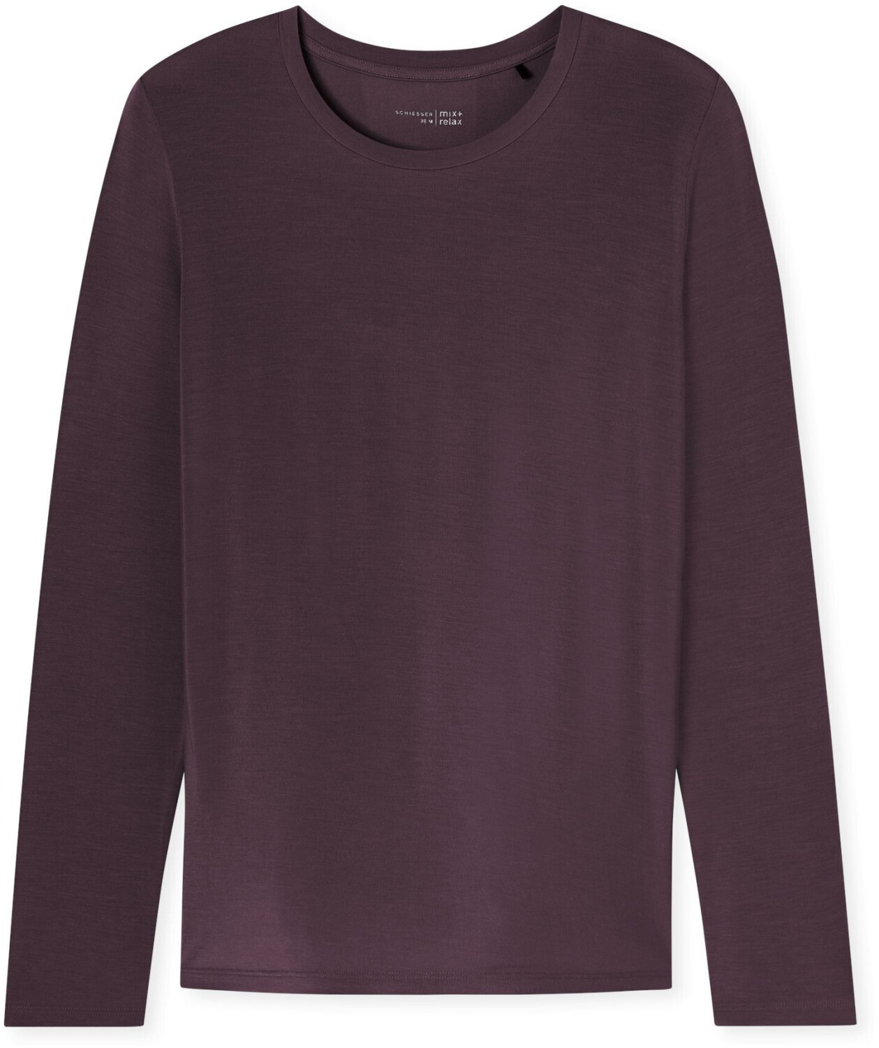 Bild von Schiesser Shirt langarm rundhals pflaume - Mix+Relax (182108)