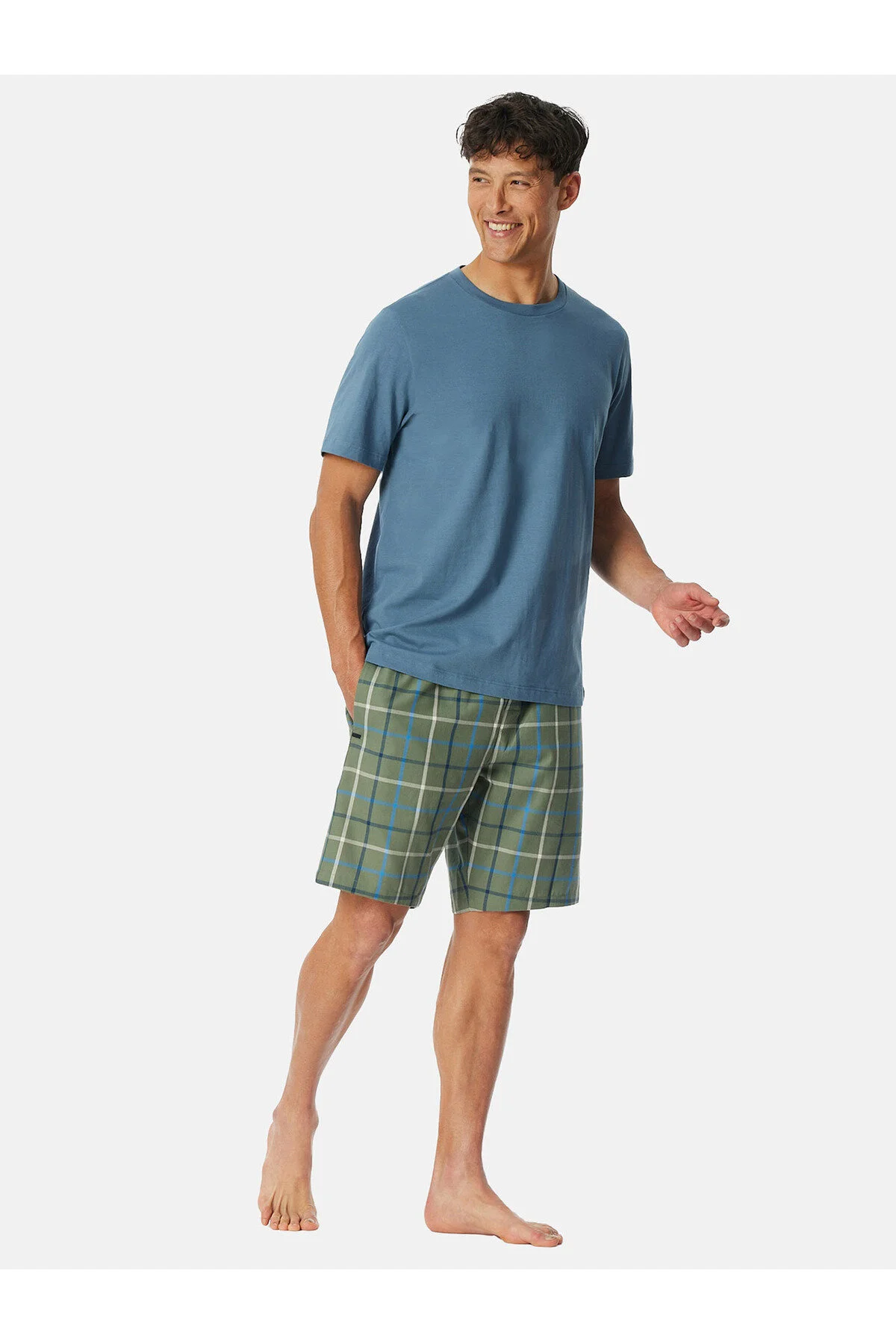 Bild von Schiesser Pyjamaoberteil T-shirt Mix Relax Schlaf-oberteil Nachthemd Sleepshirt für Herren - 48