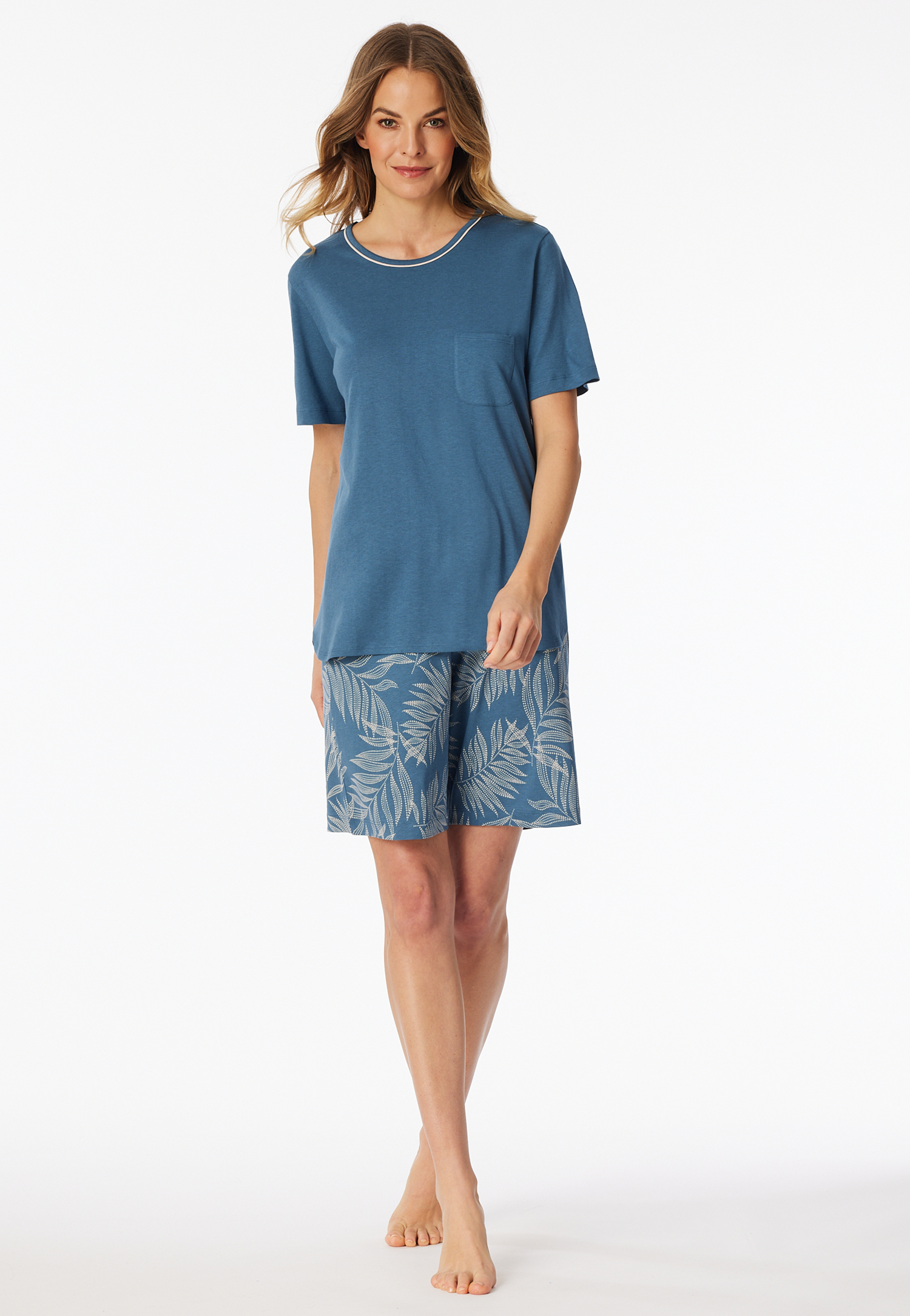 Bild von Schlafanzug kurz atlantikblau - Comfort Nightwear 42
