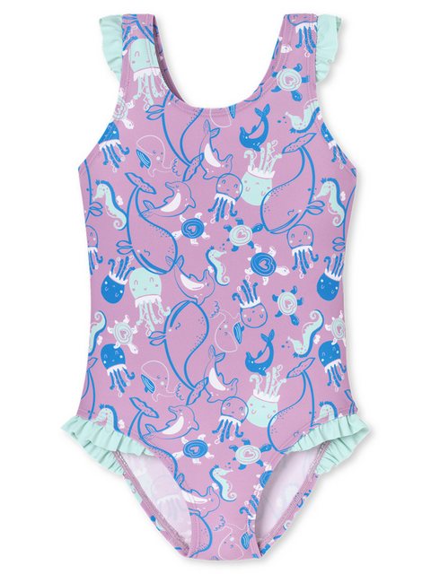 Bild von Schiesser Badeanzug Aqua Kids Girl Bade-anzug Schwimmen Bauchweg für Damen - 140