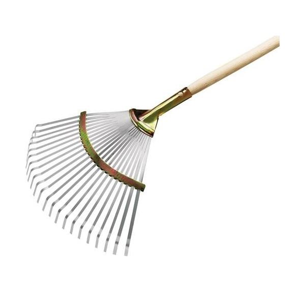 Bild von 10 Stk. Flora Laubbesen Arbeits-B.450mm Stahl,verz.feststehend 02777