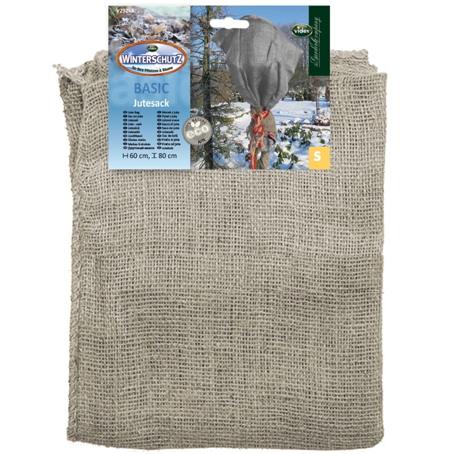 Bild von Jutesack Grau 80 cm x 60 cm