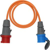 Bild von Brennenstuhl Camping Adapterkabel/CEE-Adapter mit 400V/16A CEE-Stecker und 230V/16A CEE-Kupplung (1,5m Kabel in orange, H07RN-F 3G2,5, ständiger Einsatz im Außenbereich IP44, Made in Germany)