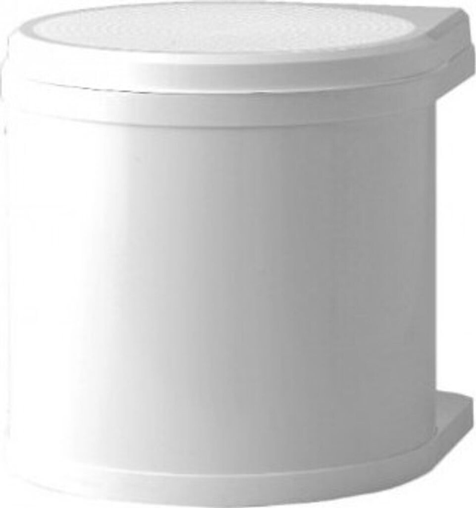 Bild von Hailo Abfallsammler 3512001 | Mono Schwenkeimer 12 Liter mit Schwenkautomatik | Einbau ab 40 cm Unterschrank mit Drehtür | Küchenabfallsammler Müllsystem | Kunststoff und Stahlblech Weiß