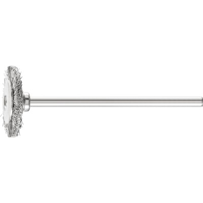 Bild von PFERD - Miniatur- Rundbürste RBU Ø16x2 mm Schaft-Ø2,34 mm Edelstahl-Draht-Ø0,10