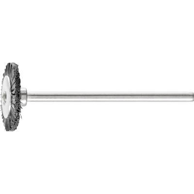 Bild von PFERD TOOLS Miniatur- Rundbürste RBU Ø16x2 mm Schaft-Ø2,34 mm schwarze Schweineborste
